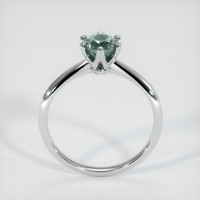 0.74 Ct. Sapphire Ring, 18K White Gold 3