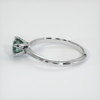 0.74 Ct. Sapphire Ring, 18K White Gold 4