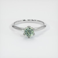 0.76 Ct. Sapphire Ring, 18K White Gold 1