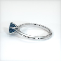 0.66 Ct. Sapphire Ring, 18K White Gold 4