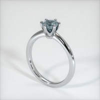 1.25 Ct. Sapphire Ring, 18K White Gold 2