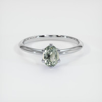 1.25 Ct. Sapphire Ring, 18K White Gold 1