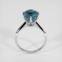 6.99 Ct. Greyish Blue Sapphire Ring, 18K White Gold 3