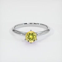 0.80 Ct. Sapphire Ring, 18K White Gold 1