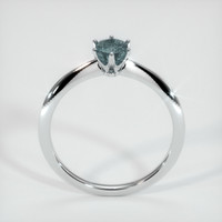 1.12 Ct. Sapphire Ring, 18K White Gold 3