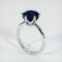 4.02 Ct. Sapphire Ring, 18K White Gold 2