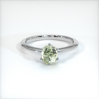 0.67 Ct. Sapphire Ring, 18K White Gold 1