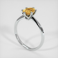 1.30 Ct. Sapphire Ring, 18K White Gold 2