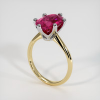 3.20 Ct. Gemstone Ring, 14K White & Yellow 2