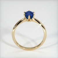 0.98 Ct. Blue Sapphire Ring, 10K Yellow Gold 3