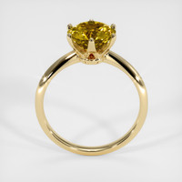 2.10 Ct. Yellowish Green Sphene (Titanite) Ring, 10K Yellow Gold 3