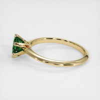 0.72 Ct. Green Chrome Tourmaline Ring, 10K Yellow Gold 4