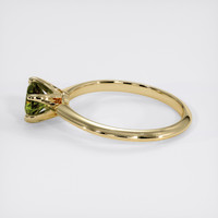 0.80 Ct. Yellowish Green Demantoid Garnet Ring, 10K Yellow Gold 4