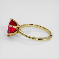 3.10 Ct. Ruby Ring, 10K Yellow Gold 4