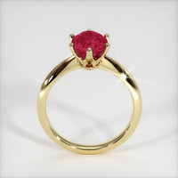 3.08 Ct. Pinkish Red Ruby Ring, 10K Yellow Gold 3