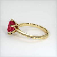 3.08 Ct. Pinkish Red Ruby Ring, 10K Yellow Gold 4
