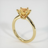 2.54 Ct. Yellow Sapphire Ring, 10K Yellow Gold 2