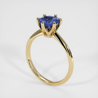 1.55 Ct. Blue Sapphire Ring, 14K Yellow Gold 2