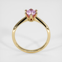 0.85 Ct. Pink Sapphire Ring, 14K Yellow Gold 3