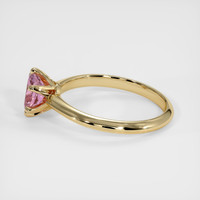0.85 Ct. Pink Sapphire Ring, 14K Yellow Gold 4