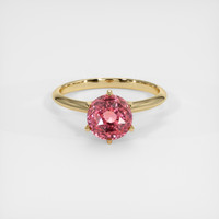 3.07 Ct. Padparadscha Sapphire Ring, 14K Yellow Gold 1
