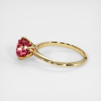 3.07 Ct. Padparadscha Sapphire Ring, 14K Yellow Gold 4
