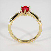 0.68 Ct. Ruby Ring, 14K Yellow Gold 3