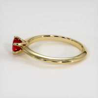 0.68 Ct. Ruby Ring, 14K Yellow Gold 4