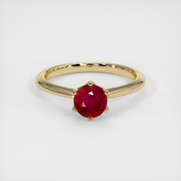 1.14 Ct. Ruby  Ring - 14K Yellow Gold