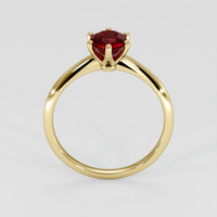 1.05 Ct. Purplish Red Ruby Ring, 14K Yellow Gold 3