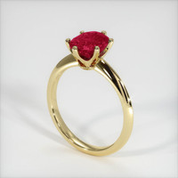 3.08 Ct. Ruby Ring, 14K Yellow Gold 2