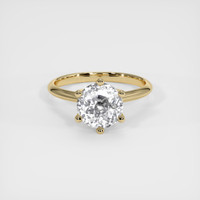 1.53 Ct. White Sapphire Ring, 14K Yellow Gold 1