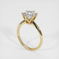 1.53 Ct. White Sapphire Ring, 14K Yellow Gold 2