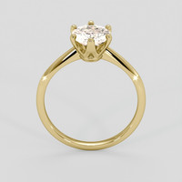1.70 Ct. Peach Sapphire Ring, 14K Yellow Gold 3
