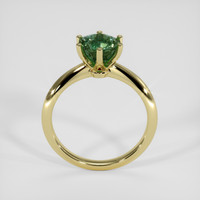 2.03 Ct. Bluish Green Sapphire Ring, 14K Yellow Gold 3