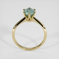1.63 Ct. Bluish Green Sapphire Ring, 14K Yellow Gold 3