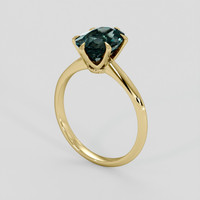 3.01 Ct. Bi Color Sapphire Ring, 14K Yellow Gold 2