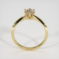 0.66 Ct. Peach Sapphire Ring, 14K Yellow Gold 3