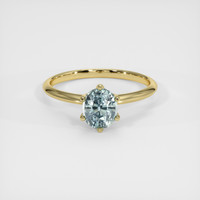 1.34 Ct. Sapphire Ring, 14K Yellow Gold 1