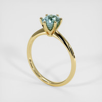 1.34 Ct. Sapphire Ring, 14K Yellow Gold 2