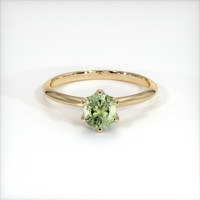 0.55 Ct. Sapphire Ring, 14K Yellow Gold 1