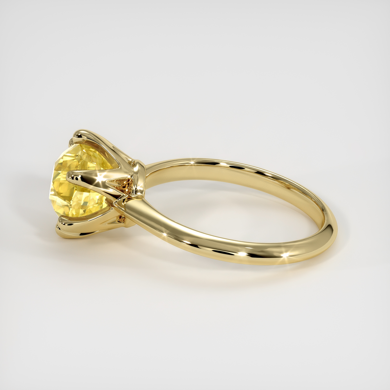 Yellow Sapphire Ring 3.14 Ct. 14K Yellow Gold | The Natural