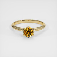 0.88 Ct. Sapphire Ring, 18K Yellow Gold 1
