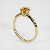 0.88 Ct. Sapphire Ring, 18K Yellow Gold 2