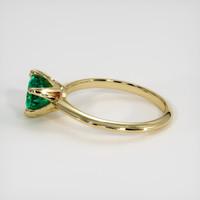 1.18 Ct. Emerald Ring, 18K Yellow Gold 4