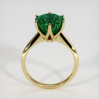 4.43 Ct. Emerald Ring, 18K Yellow Gold 3