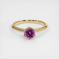 0.88 Ct. Gemstone Ring, 18K Yellow Gold 1