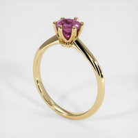 0.88 Ct. Gemstone Ring, 18K Yellow Gold 2