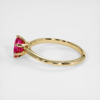 0.85 Ct. Sapphire Ring, 18K Yellow Gold 4