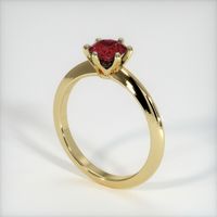 Solitaire Ruby Ring 1.08 Ct., 18K Yellow Gold Preview